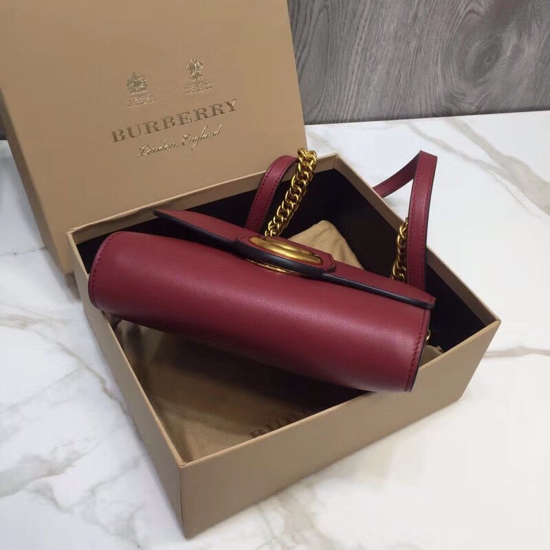Top Quality Grommet Detail Crossbody Bag Dark Red For Women, Bags 7.1in/20cm
