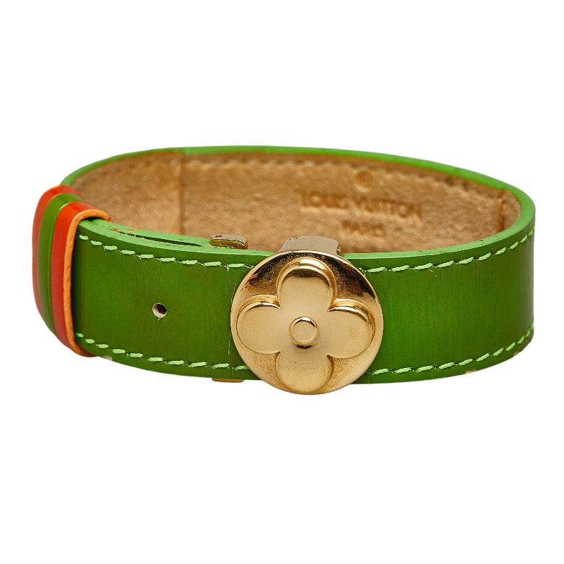 Louis Vuitton Monogram -Rack Bracelet M91931 Green Orange G Leather  Louis Vuitton