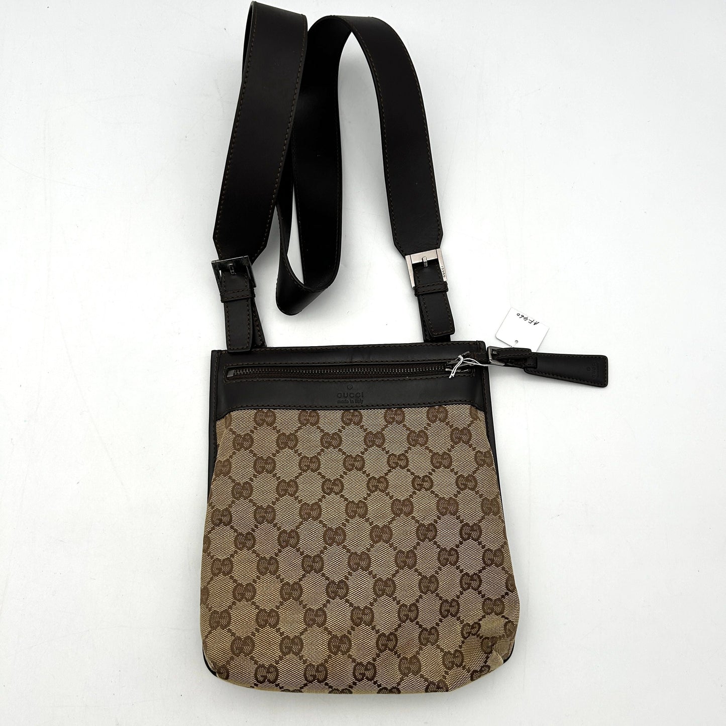 Gucci Beige/Brown GG Canvas and Leather Crossbody Bag Gucci AF