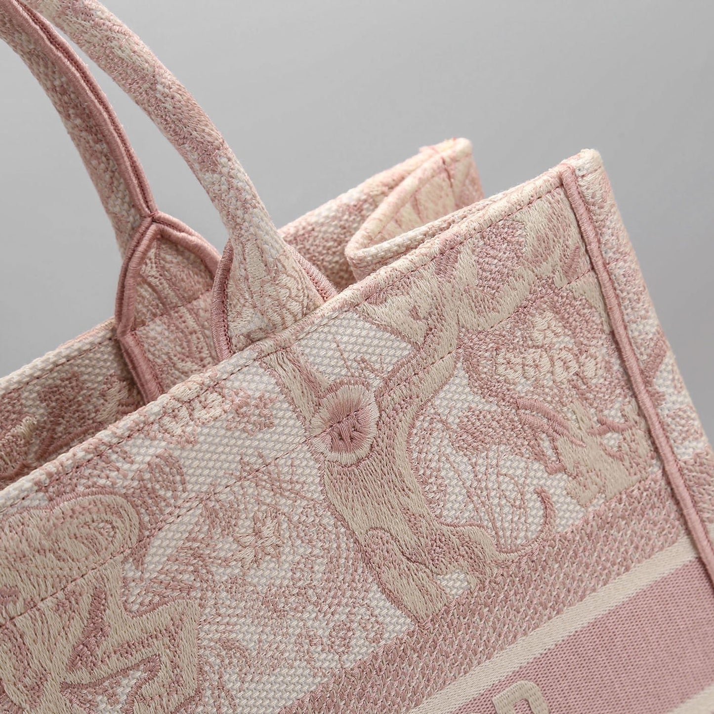 Top Quality MeTop Qualityum Book Tote Bag By Maria Grazia Chiuri Pink For Women 14in/36cm CD M1296ZTDT_M912