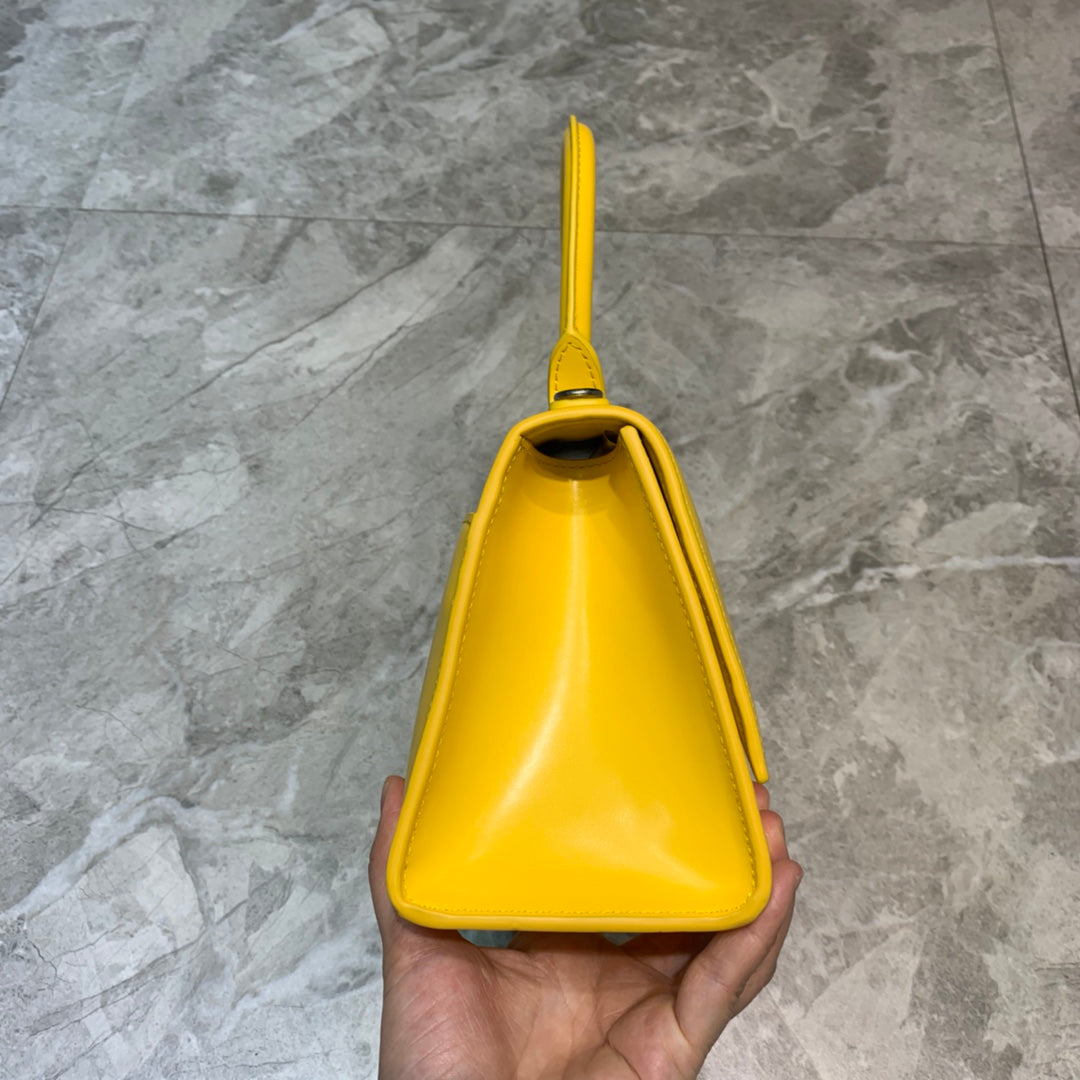 Top Quality Hourglass Small Handbag In Yellow, For Women,  Bags 9in/23cm