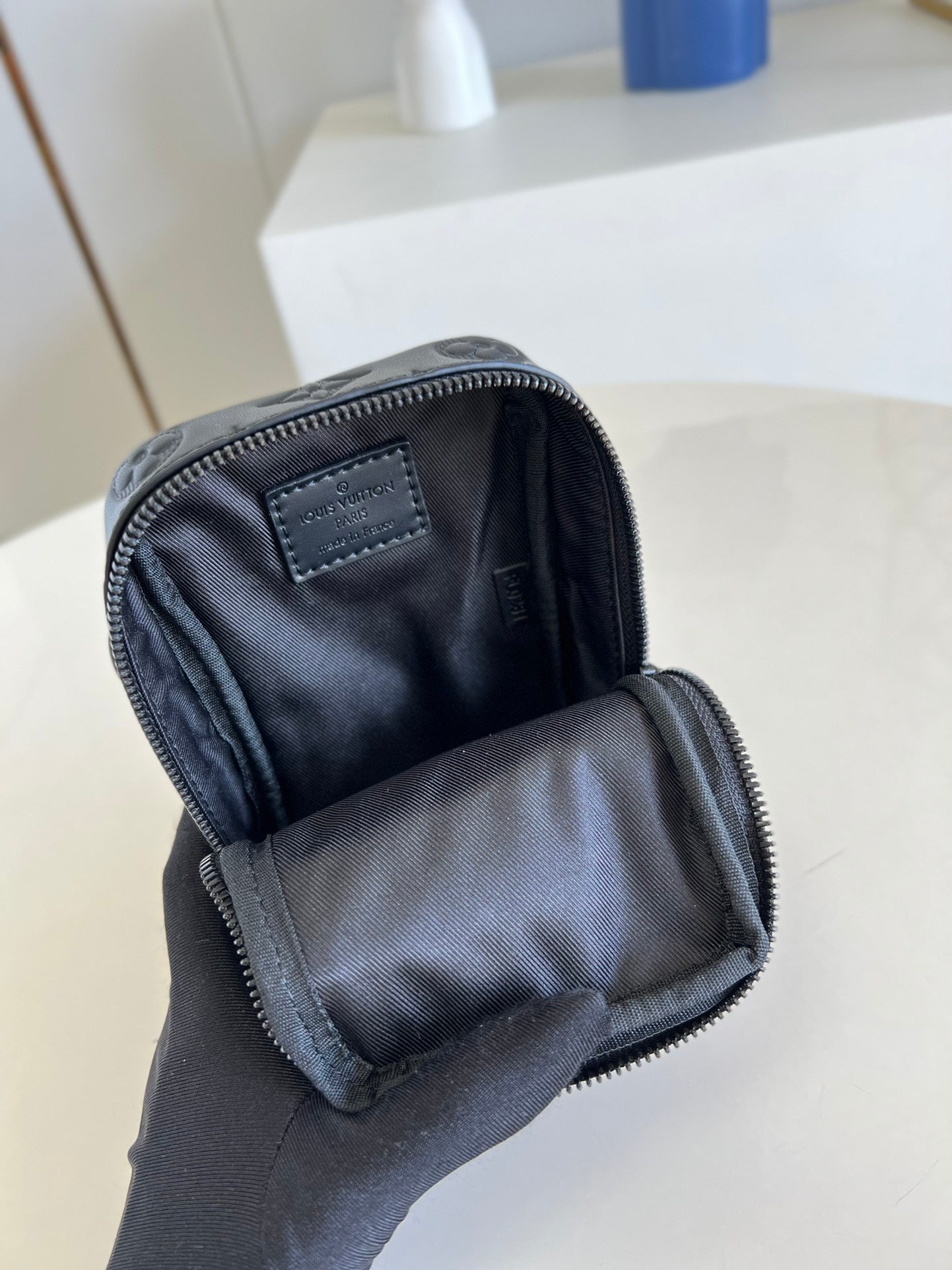 Top Quality Flap Double Phone Pouch Monogram Black For Men, Bags, Crossbody Bags 7.1in/18cm Top Quality M81005