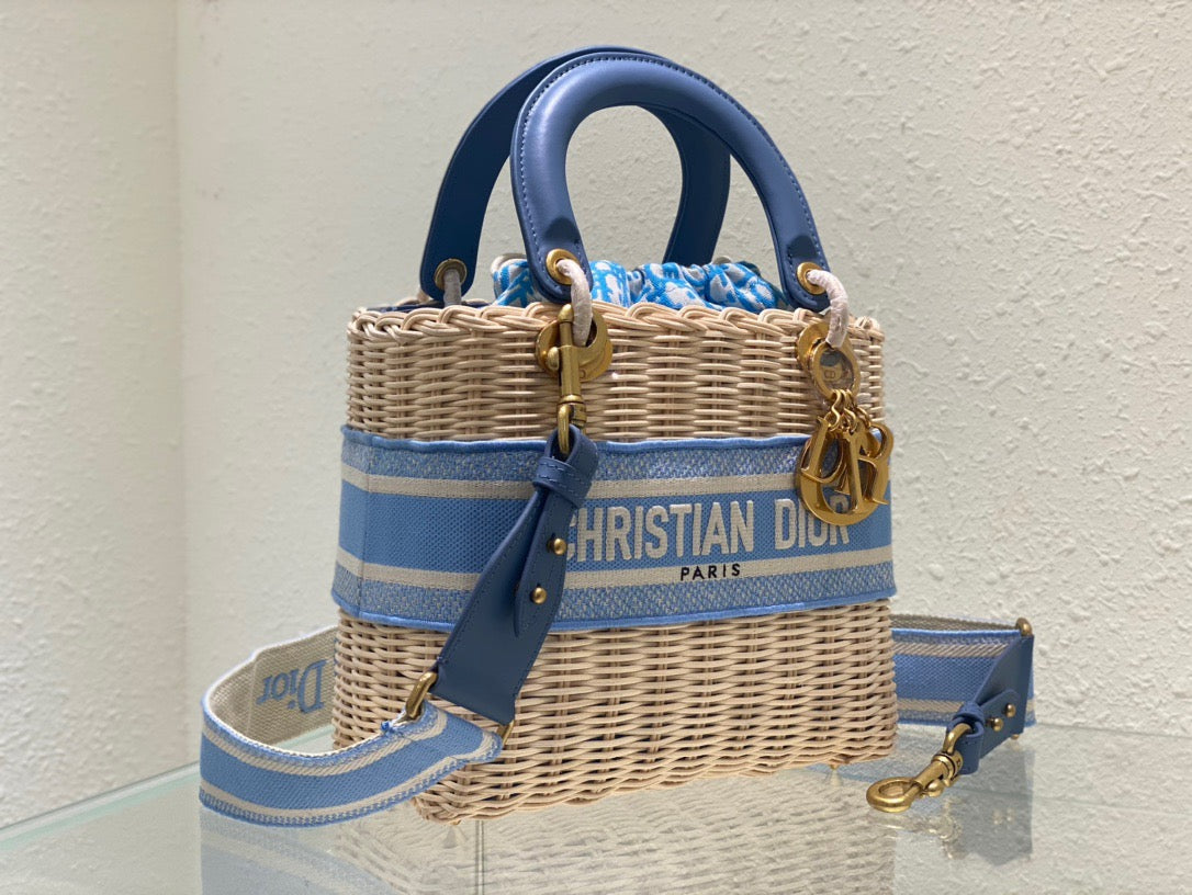Top Quality Mini Lady Bag Blue, For Women, Womens Handbags 17cm/6.5in CD M0505OMVD_M808