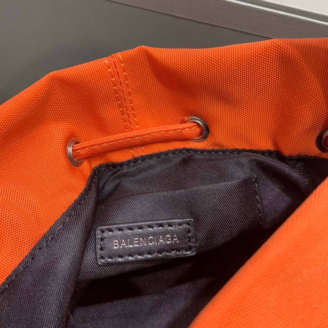 Balen Le Cagole MeTop Qualityum Bucket Bag In Orange, For Women,  Bags 11.8in/30cm