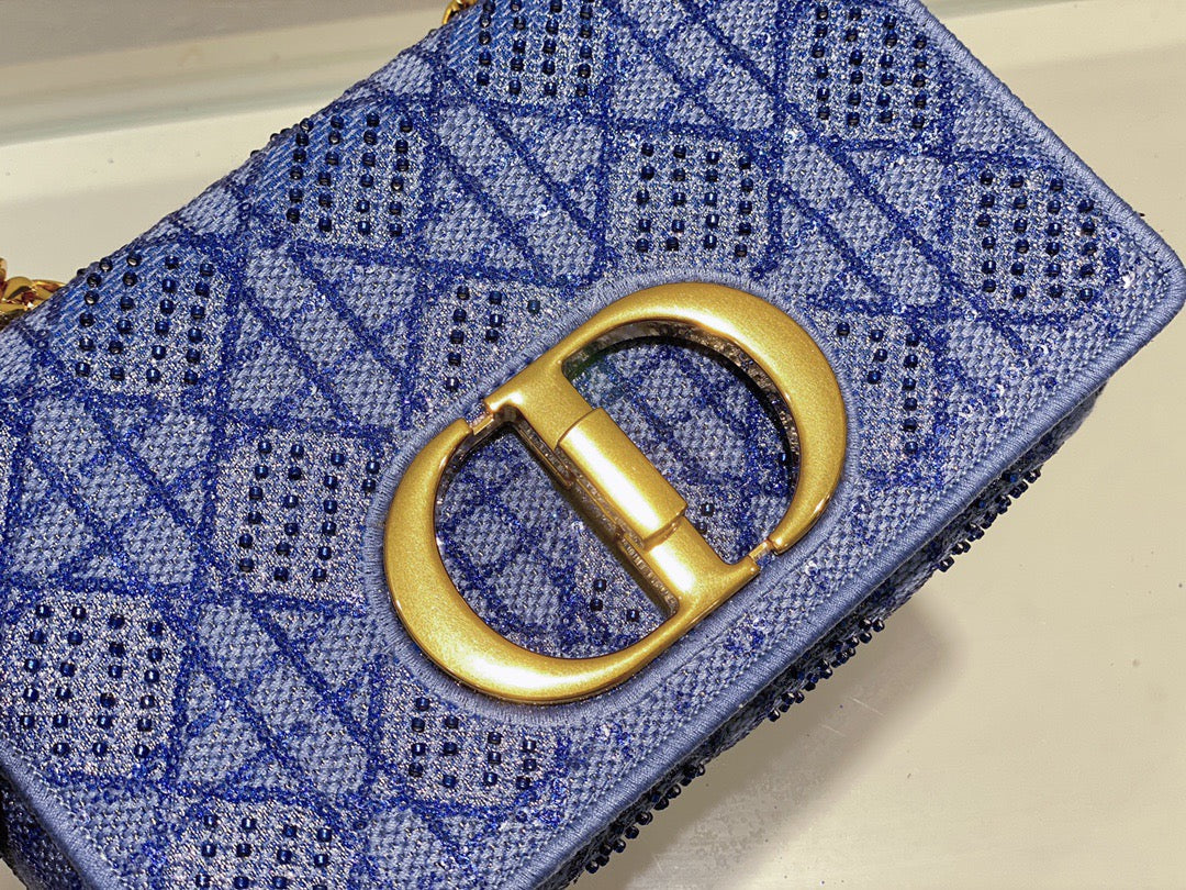 Top Quality MeTop Qualityum Caro Bag Blue, For Women, Womens Handbags 25.5cm/10in CD