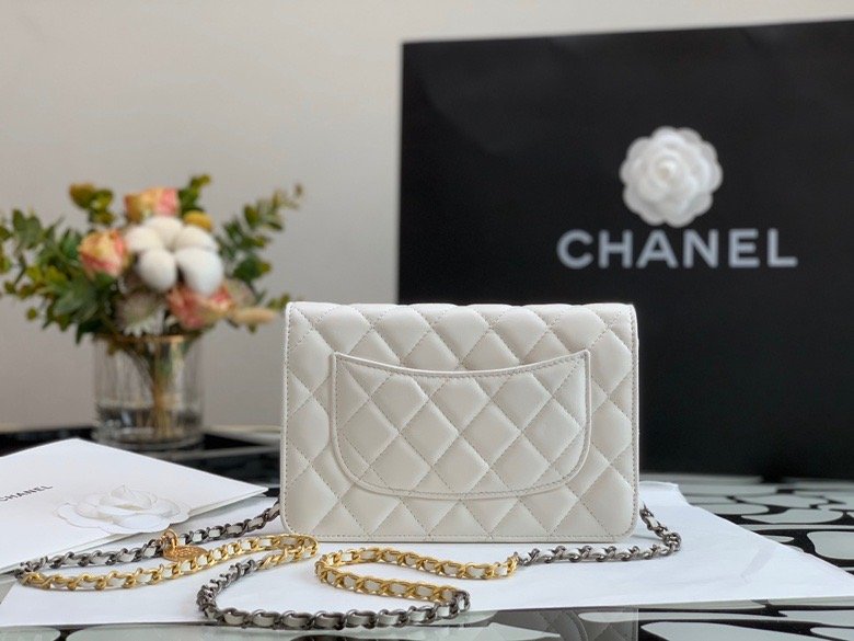 CHLFlap Bag White For Women 7in/19cm
