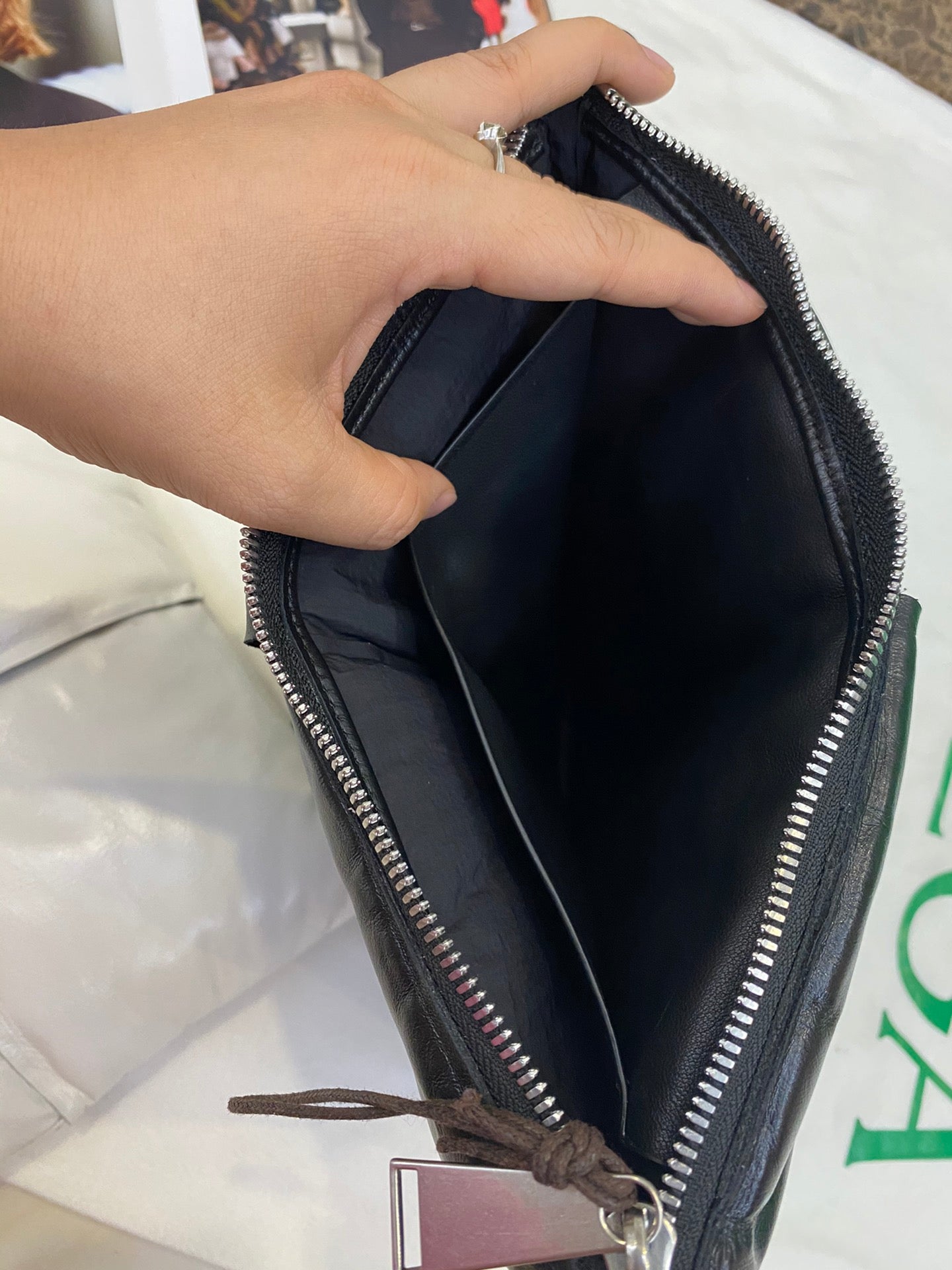 Top Quality Clutch Black, For Women, Bags 11in/28cm