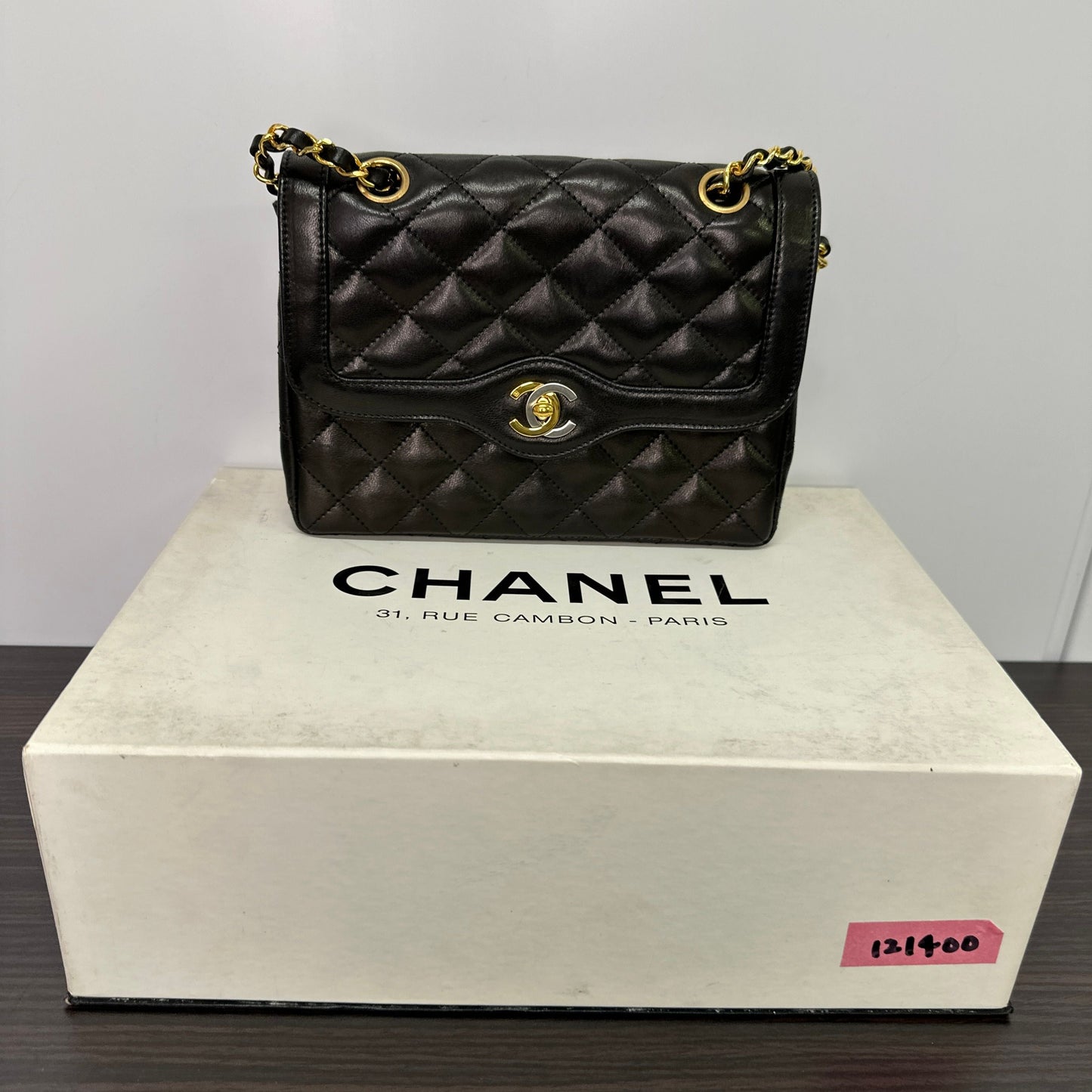 Chanel Paris Double Flap Bag - Black Shoulder Bags, Handbags LB121400