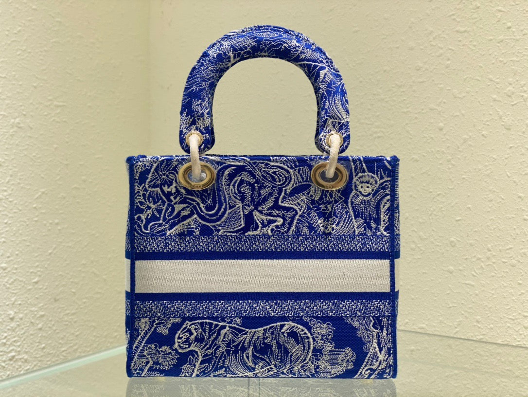 Top Quality MeTop Qualityum Lady D-Lite Bag Blue, For Women, Womens Handbags 24cm/9.5in CD M0565OROC_M808