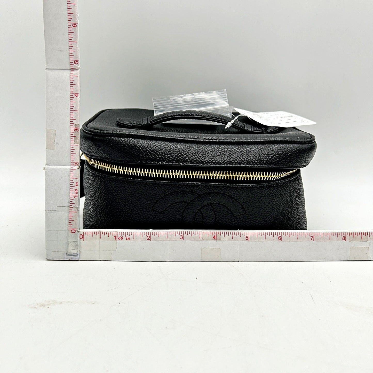 CHANEL Caviar CC Vanity Cosmetic Case Black ch5881cc