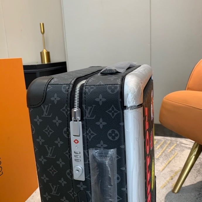 Top Quality Horizon 55 Monogram Unisex Rolling Lugage Black 55cm For Men, LuGucciage 21.7in/55cm Top Quality