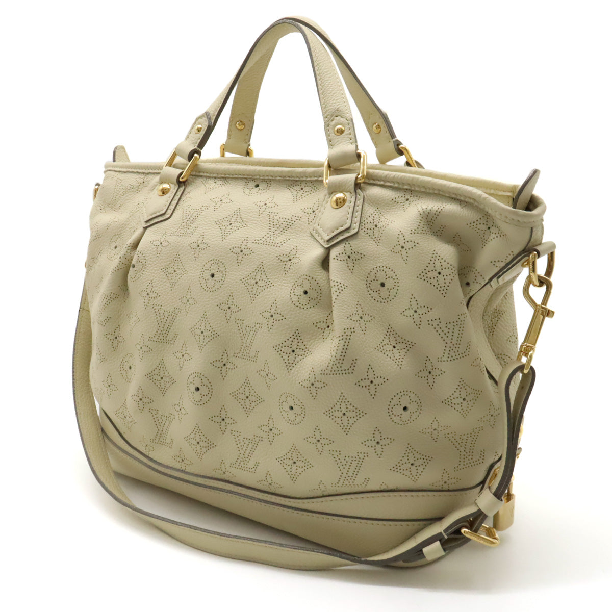 LOUIS VUITTON Louis Vuitton Monograms Stella PM Torta Bag 2WAY Carf Leather Run Beige M93067