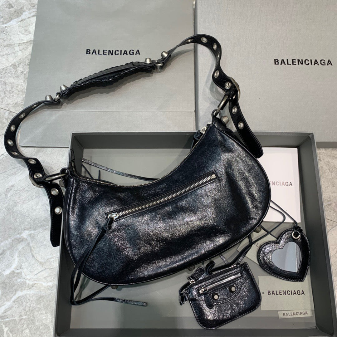 Top Quality Le Cagole XS Shoulder Bag In Black, For Women,  Bags 13in/33cm