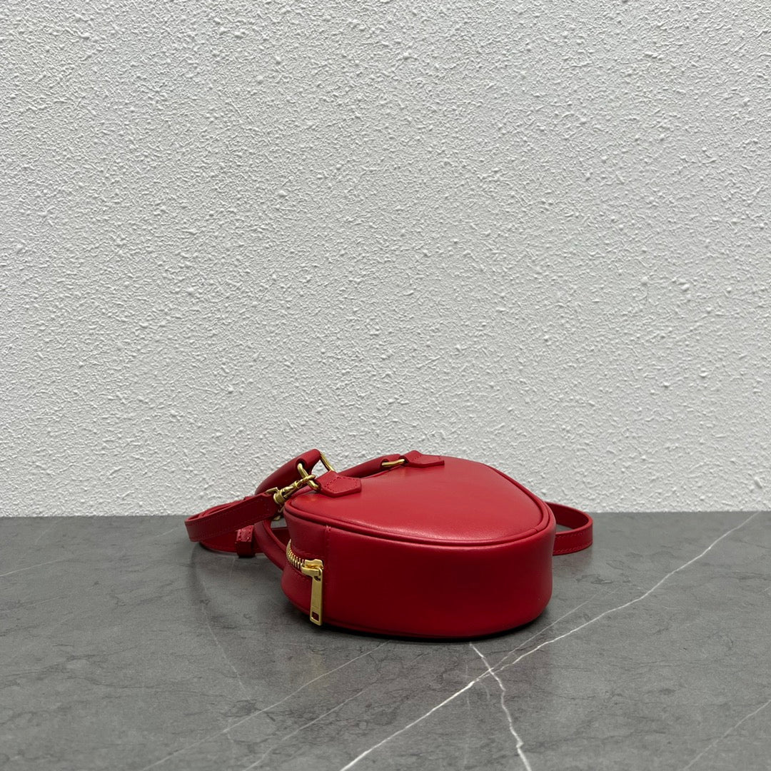 Top Quality Medium Heart Bag Red For Women 6in/14.5cm 198223DUA.27ED