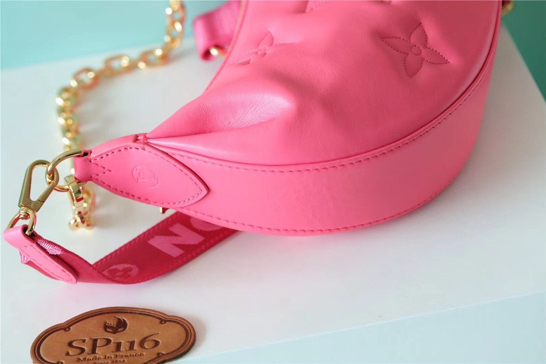 Top Quality Over The Moon Bag Handbags For Women In Dragon Fruit Pink 10.8in/28cm Top Quality M59915