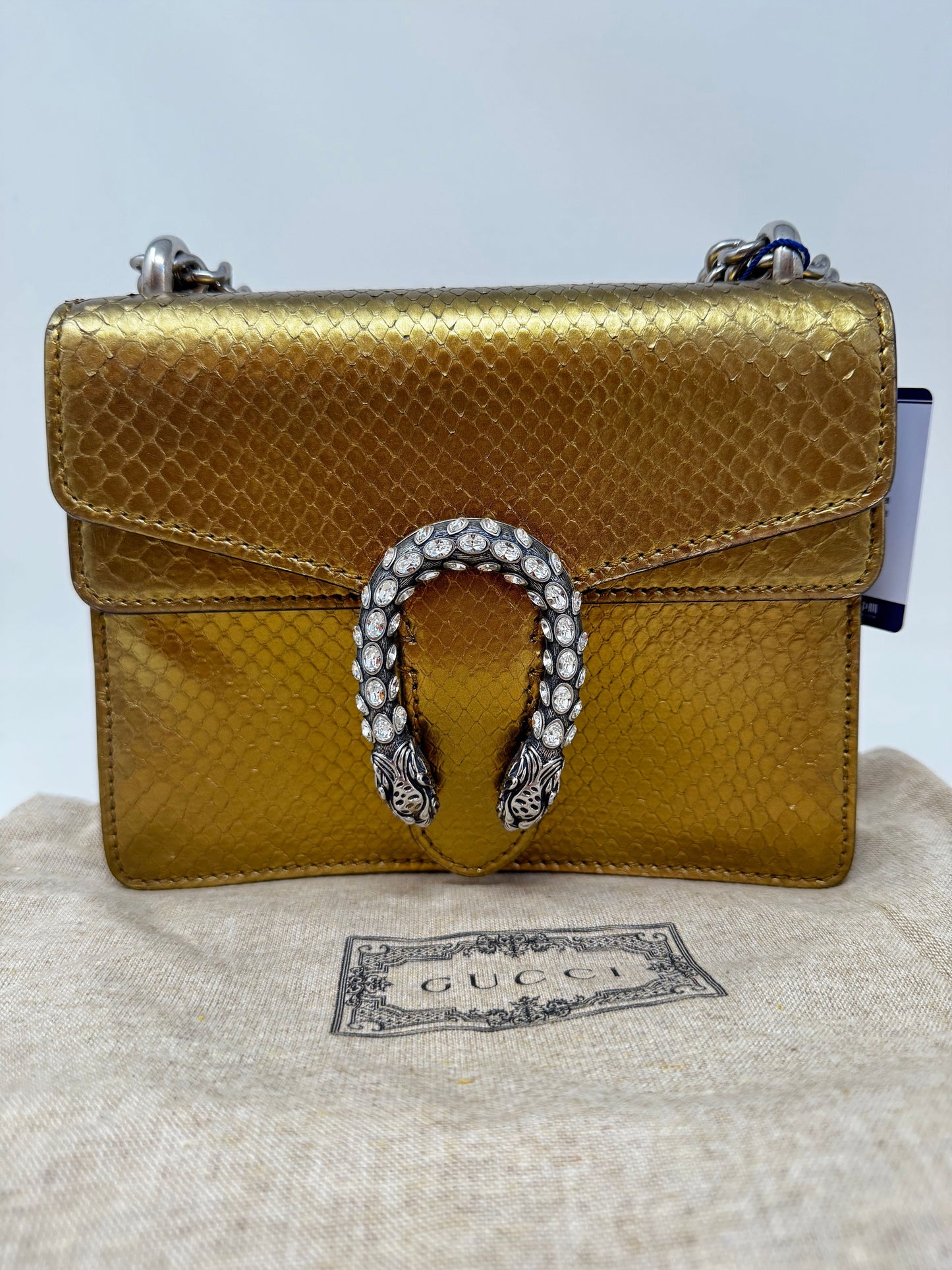 Gucci Python Mini Dionysus Bag - Gold Shoulder Bags, Handbags B-