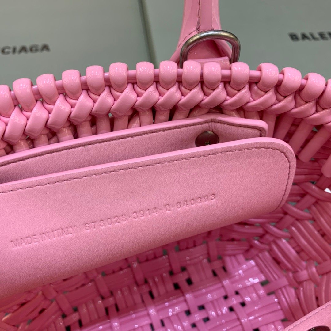 Top Quality Bistro XS Basket With Strap In Pink, For Women,  Bags 16.1in/41cm