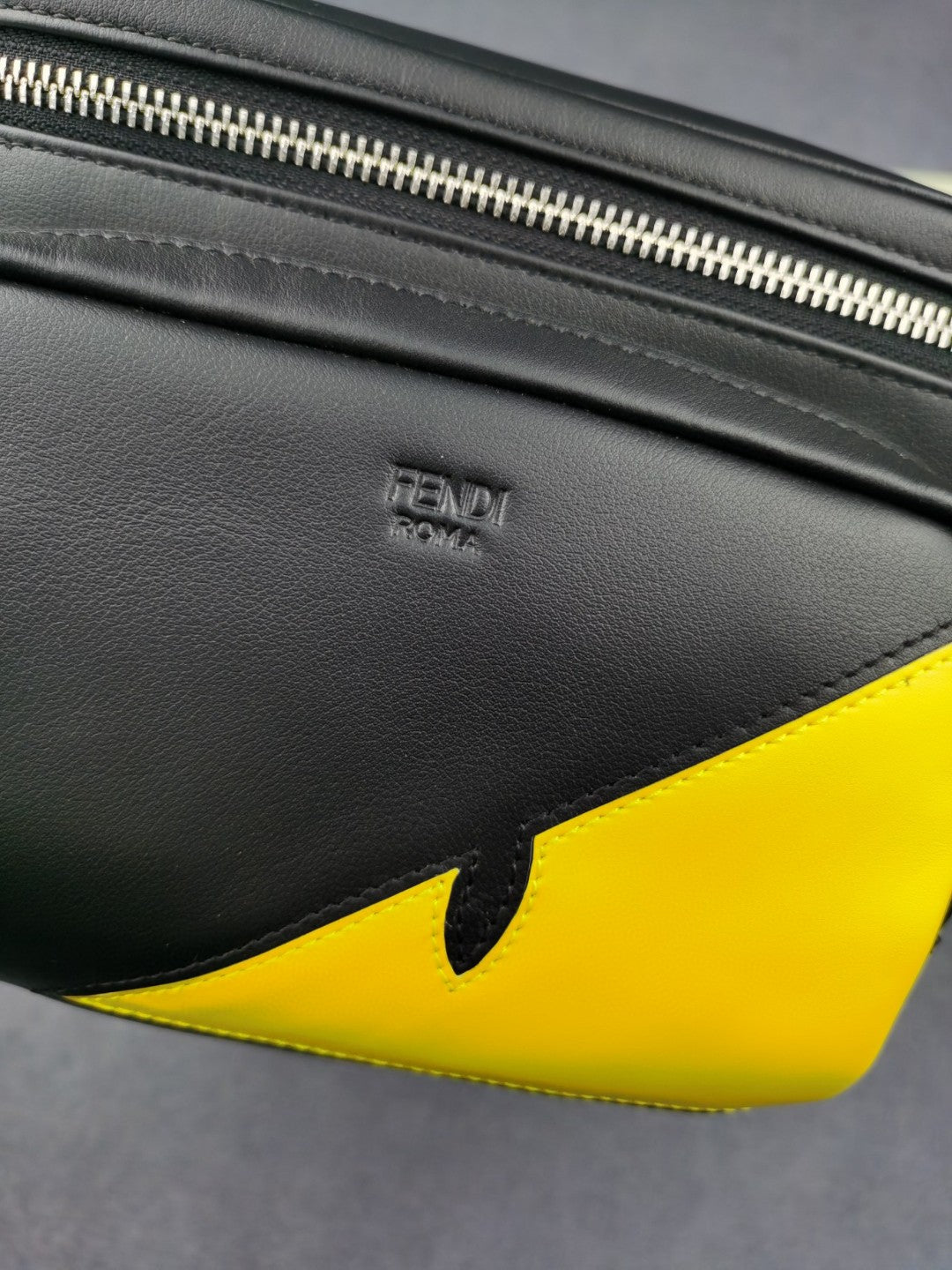 Top QualityTop Quality Little Monster Belt Bag Black/Yellow For Men, Men’s Bag 7.9in/20cm FF