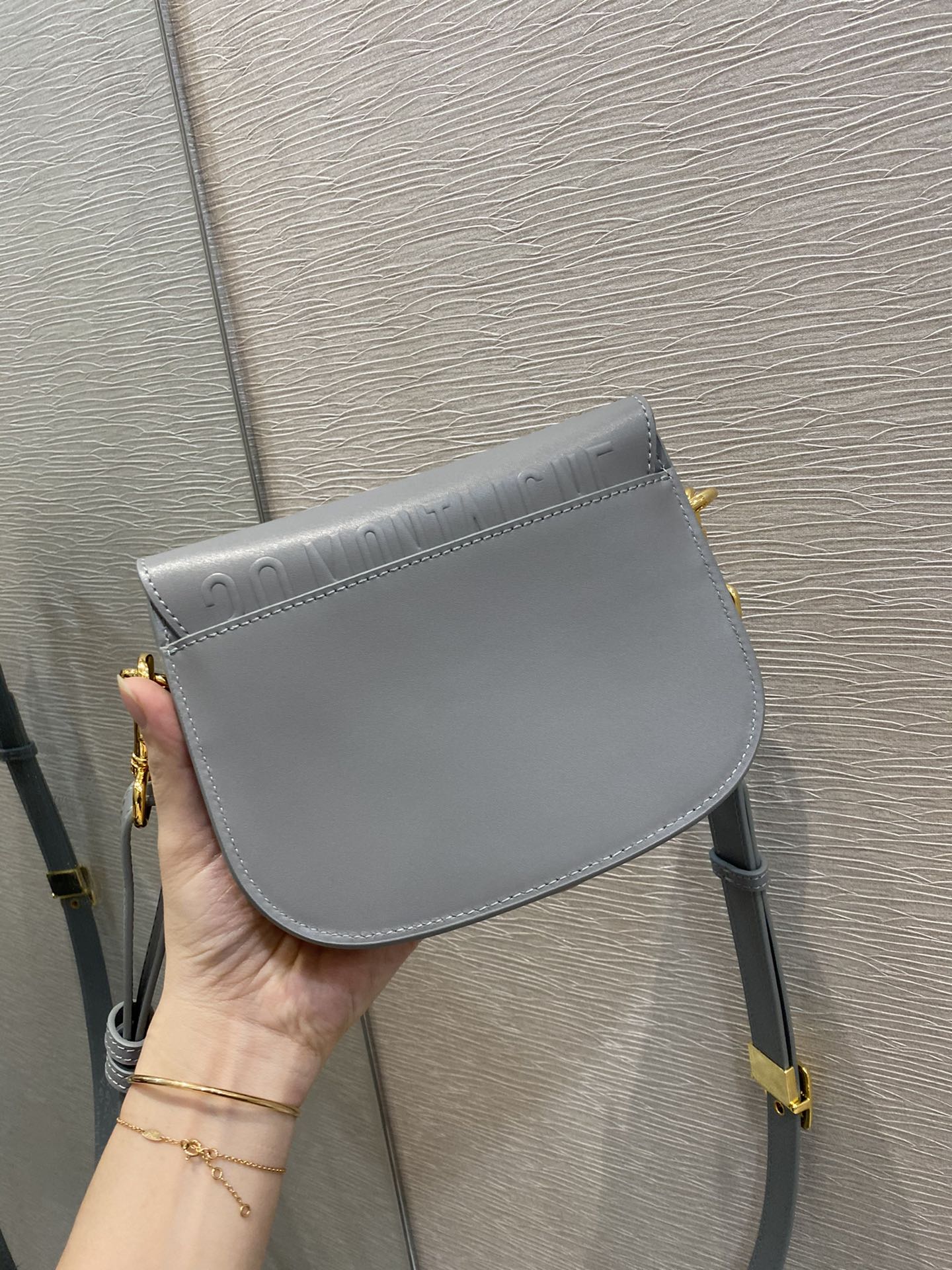 Top Quality Mini Bobby Bag, Grey, For Women Womens Handbags, Shoulder Bags, Crossbody Bags, 18cm CD M9317UMOL_M41G