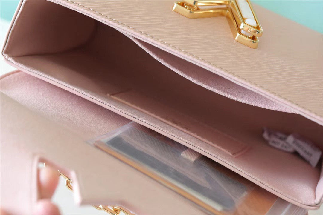 Top Quality Twist MM Epi Light Pink For Women,  Shoulder And Crossbody Bags 9.1in/23cm Top Quality