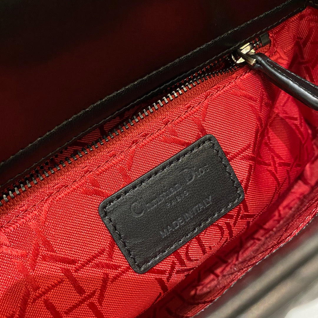Top Quality Small Lady Bag Silver Hardware, Black, For Women Womens Handbags, Crossbody Bags, 20cm CD