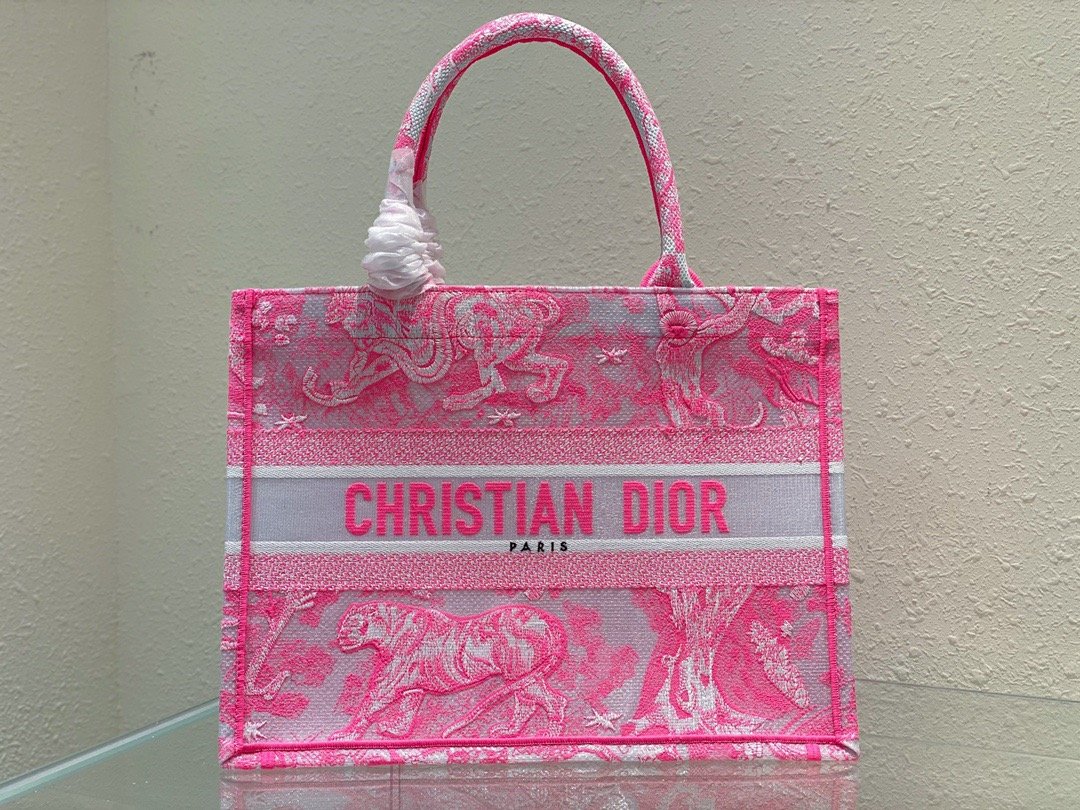 Top Quality MeTop Qualityum Book Tote Pink, For Women, Womens Handbags 14in/36cm CD M1296ZROC_M956