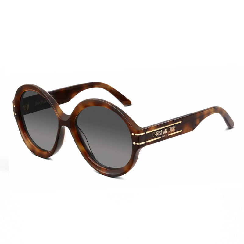 Dior Sunglasses Round Full Rim, Havana Frame and Smoke Gradient Lens DIORSIGNATURER1U26A1