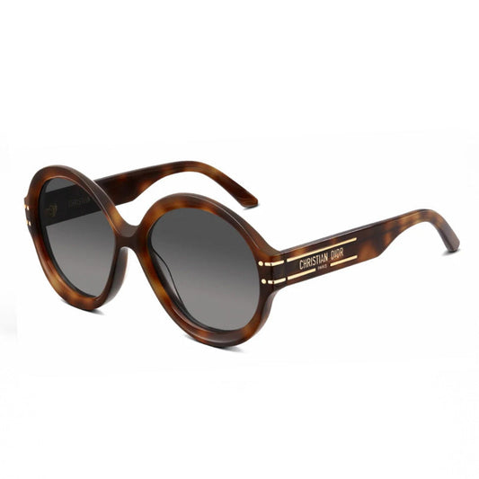 Dior Sunglasses Round Full Rim, Havana Frame and Smoke Gradient Lens DIORSIGNATURER1U26A1