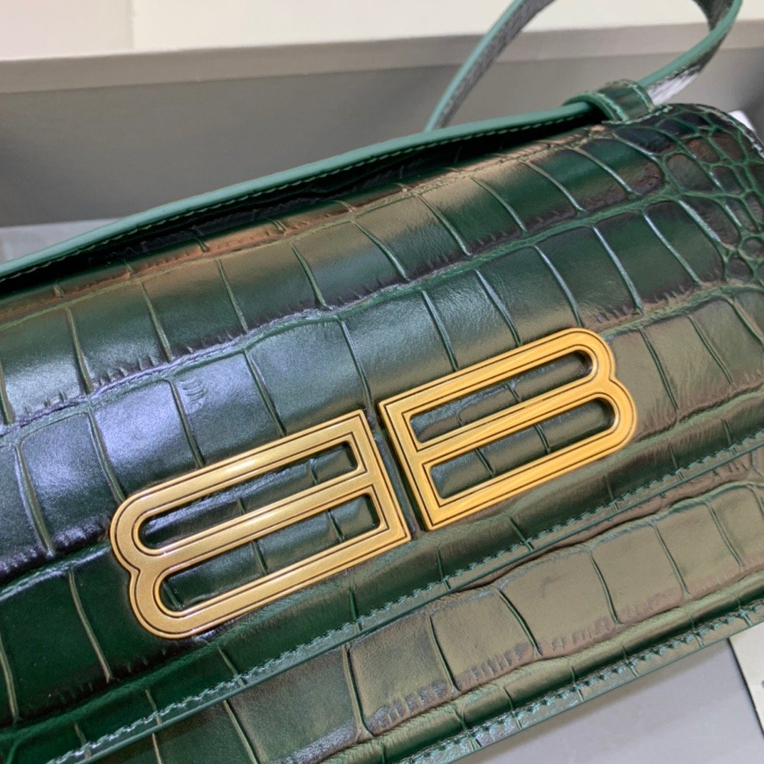 Top Quality Gossip Small Shoulder Bag Dark Green, For Women,  Bags 9.1in/23cm