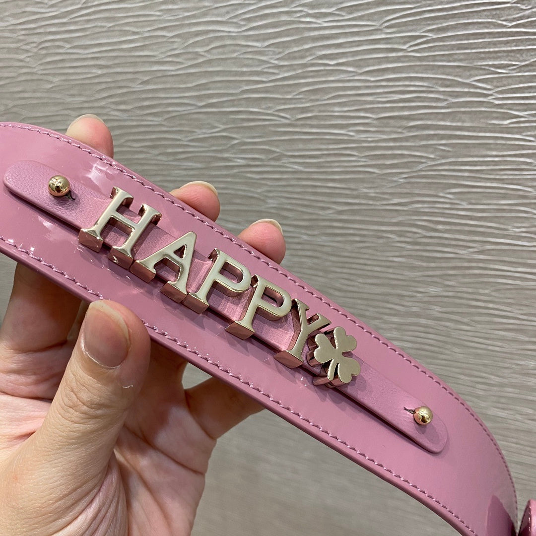 Top Quality Small Lady Bag Clutch Gold Toned Hardware Pink For Women 8in/20cm CD