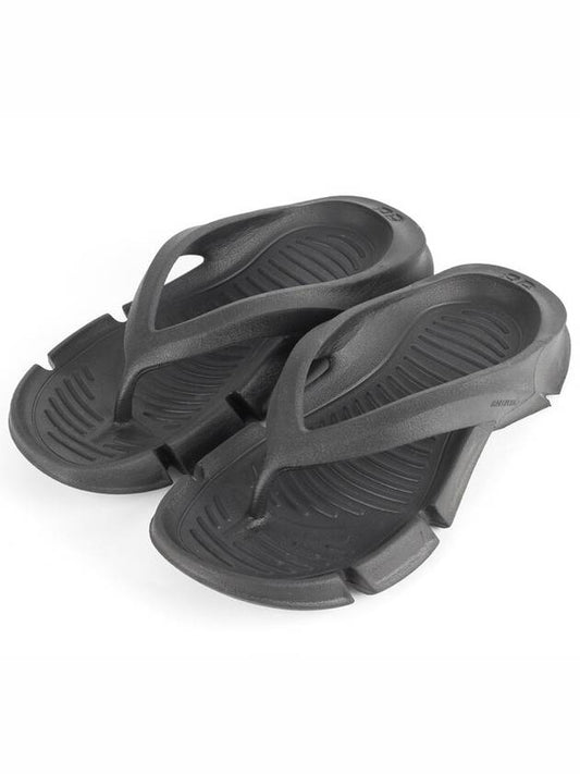 Luxury Balenciaga Trending 2025 Flip flop slippers black 36 230