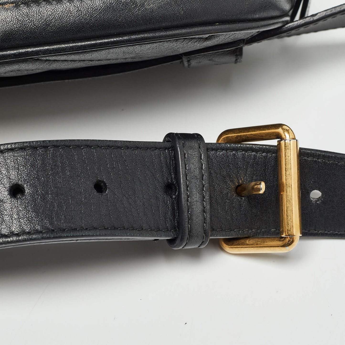Gucci  Matelass&eacute; Leather Mini Gg Marmont Belt Bag