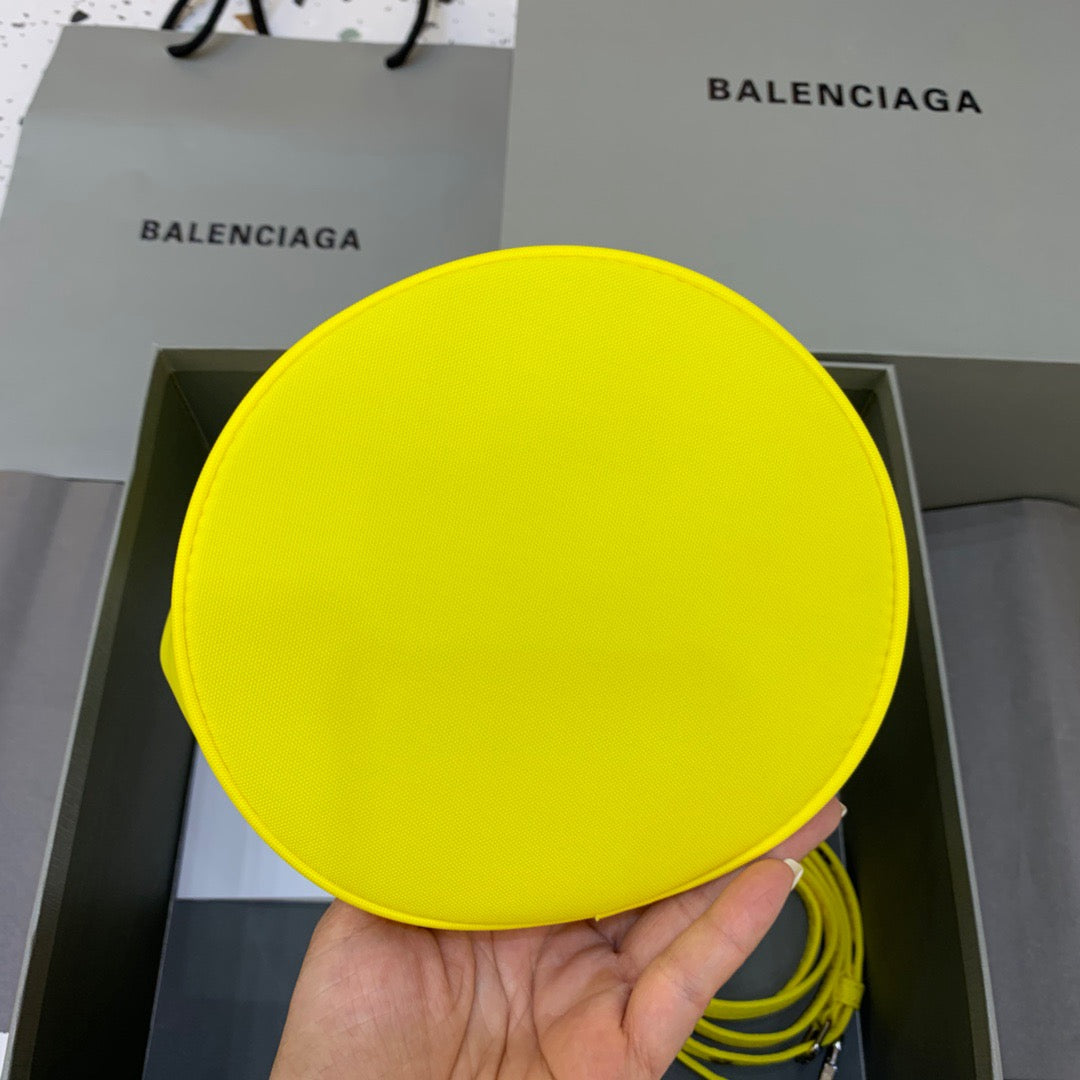 Balen Le Cagole MeTop Qualityum Bucket Bag In Yellow, For Women,  Bags 11.8in/30cm