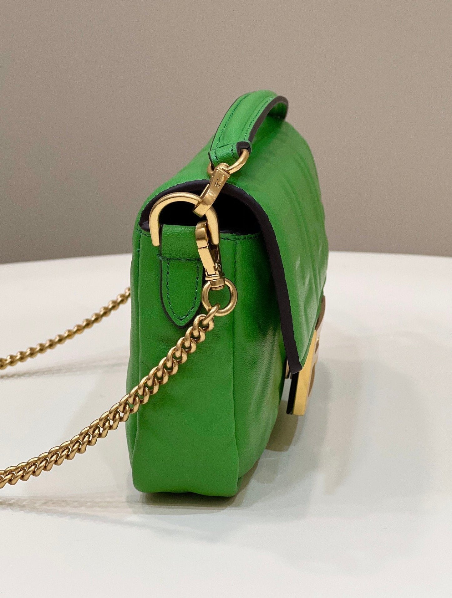 Top QualityTop Quality Baguette Green For Women, Women’s Handbags, Shoulder And Crossbody Bags 7.5in/19cm FF 8BS017