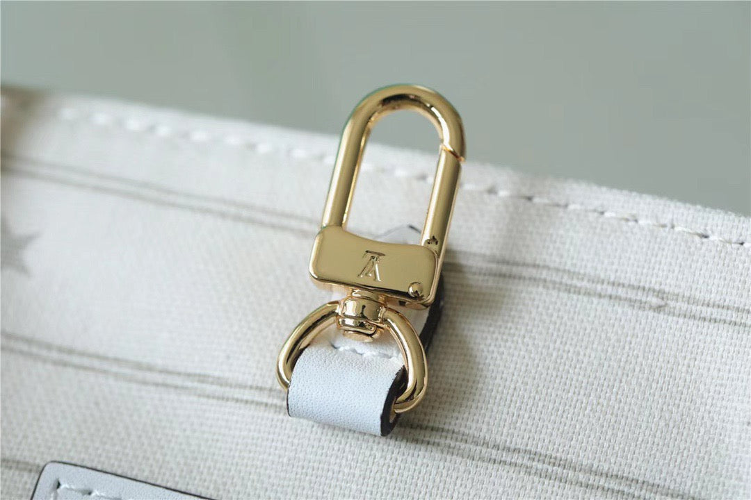 Top Quality Onthego GM Monogram Giant And Raffia White/ Yellow For Women,  Shoulder And Crossbody Bags 41cm/16.1in Top Quality M20815