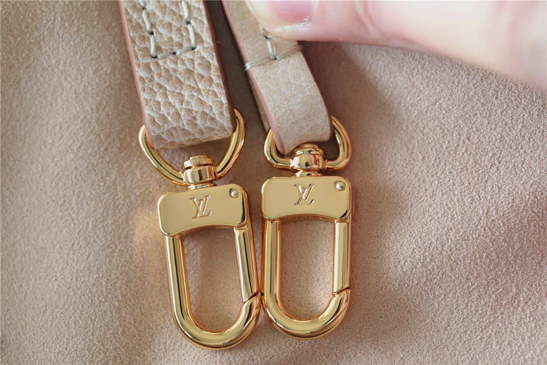 Top Quality Neverfull MM Monogram Empreinte Pale Beige For Women,  Shoulder and Crossbody Bags 12.2in/31cm Top Quality M46231