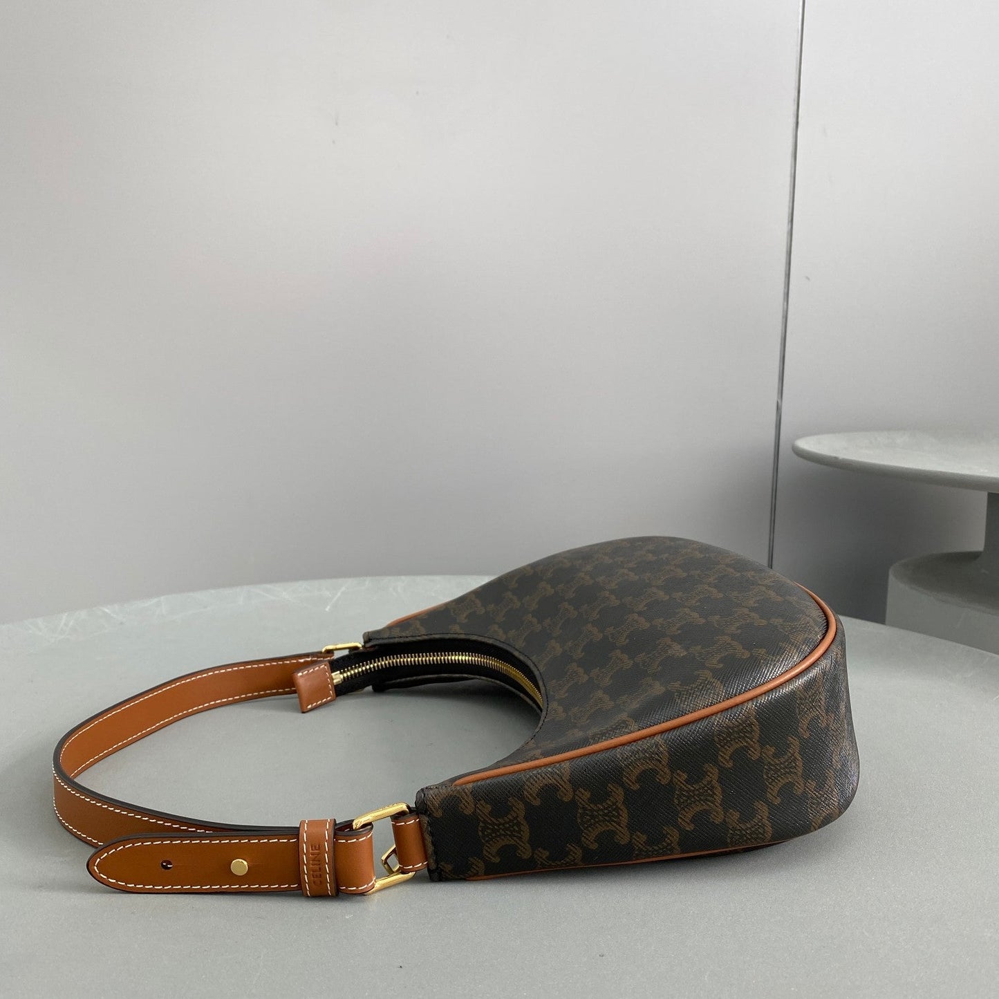 Top Quality Ava Bag In Triomphe Canvas Brown For Women 9in/23.5cm 193952BZJ.04LU