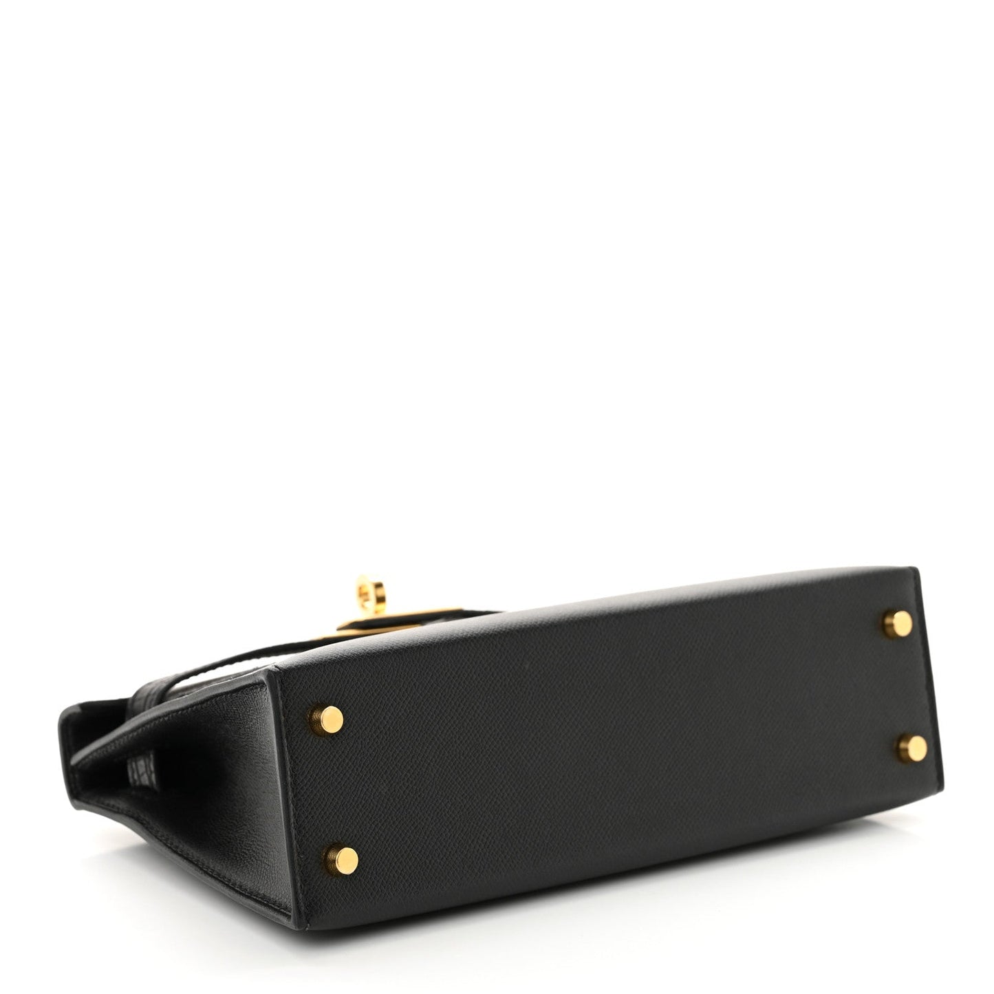 Hermes Madame Calfskin Matte Alligator Mini Kelly Sellier Touch 20 Black