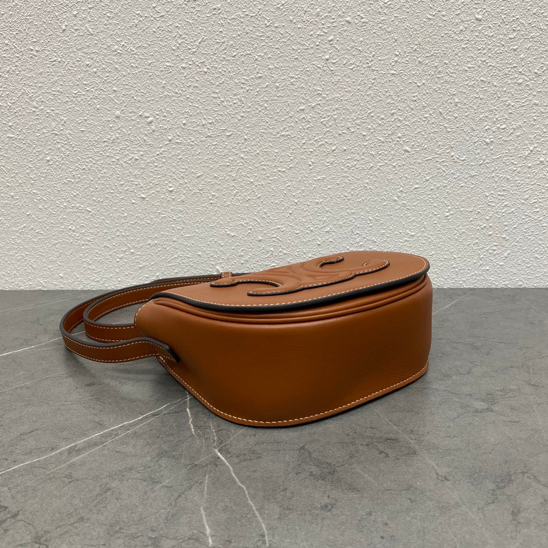 Top Quality Folco Cuir Triomphe Tan For Women 7in/19cm 198263DU3.04LU