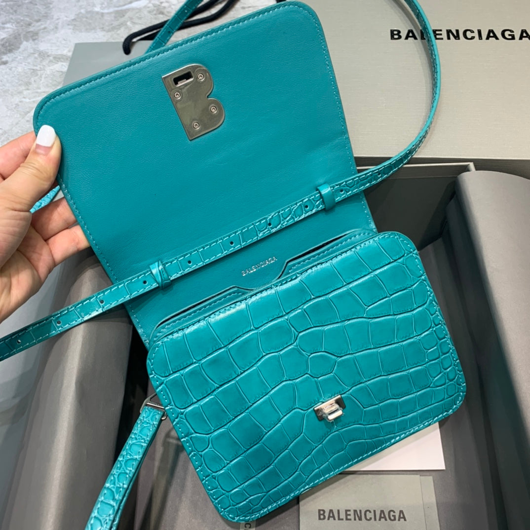 Top Quality Bolso Bandolera B In Blue, For Women,  Bags 7in/18cm