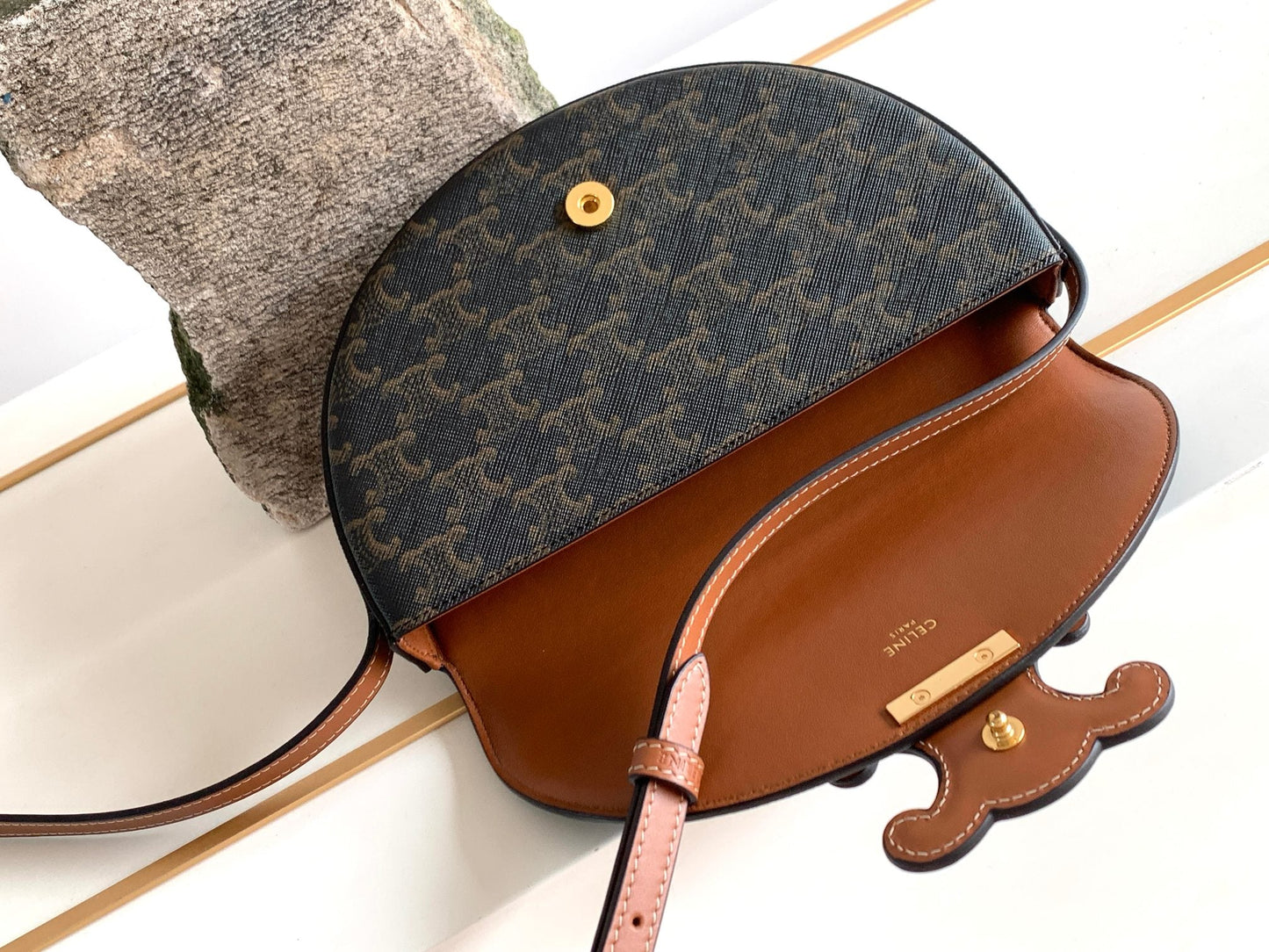 Top Quality BesaTop Quality In Triomphe Canvas Bag Brown For Women 9in/23cm 