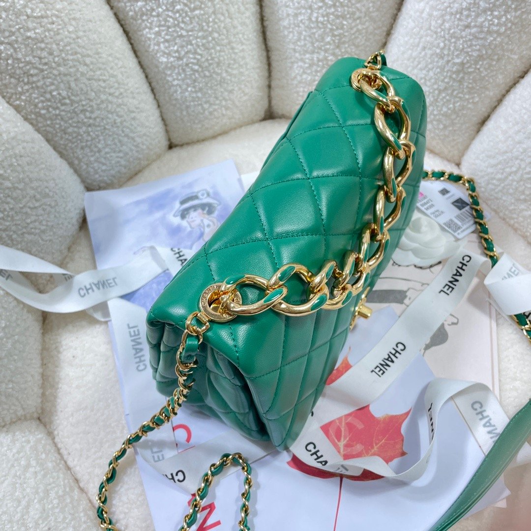 CHLLarge Top Qualityap Bag Gold Hardware Green For Women Handbags, Shoulder Bags 9.1in/23cm AS3367