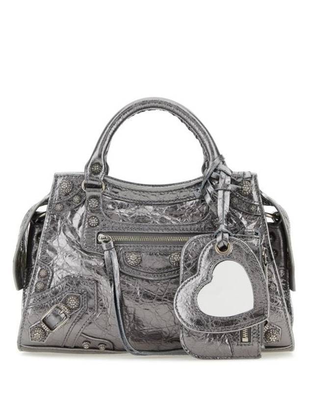 Luxury Balenciaga Trending 2025 Neo Cagole XS Shoulder Bag Silver