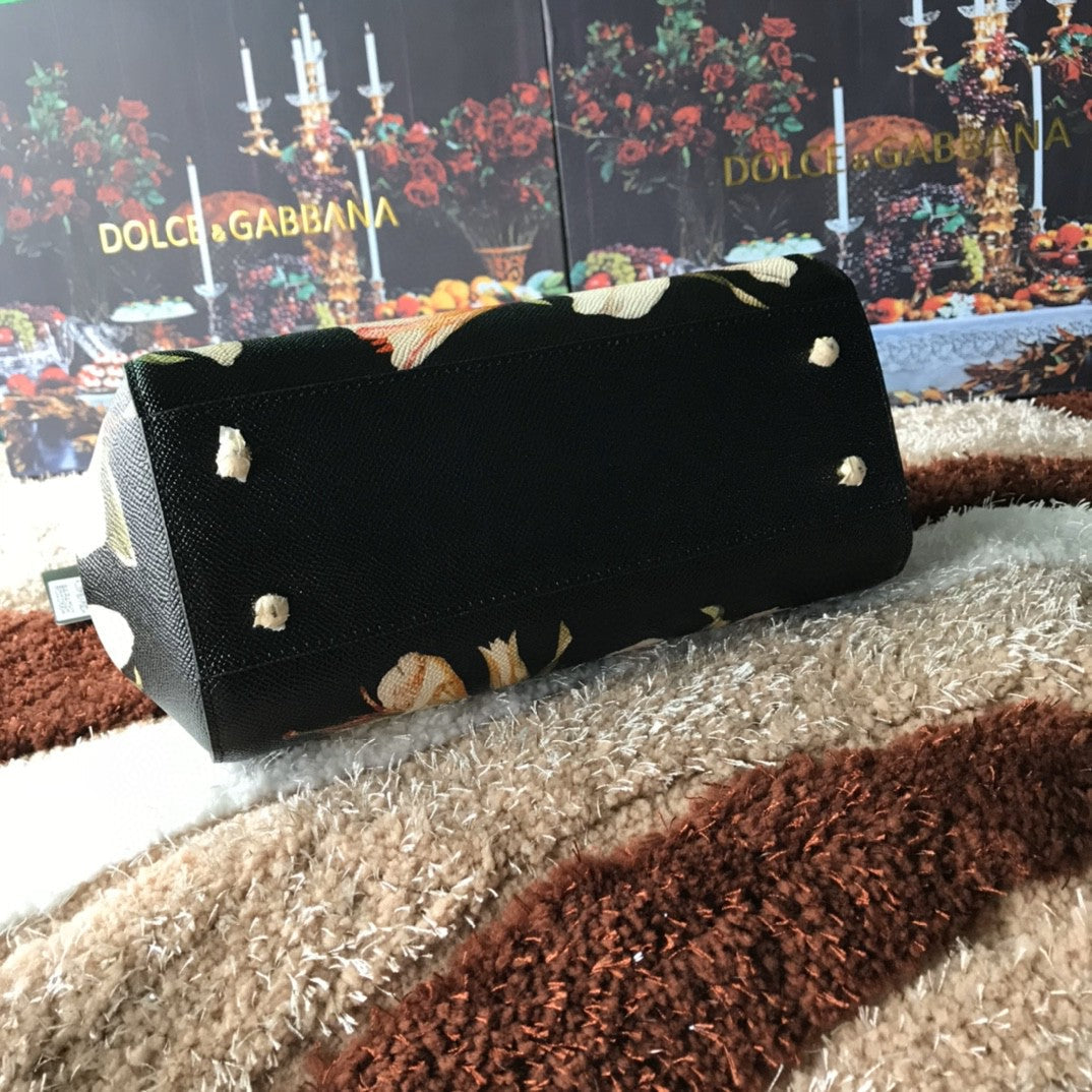 Top Quality Medium Sicily Handbag Unique Print Motifs Muticolour For Women 10.2in/26cm Top Quality