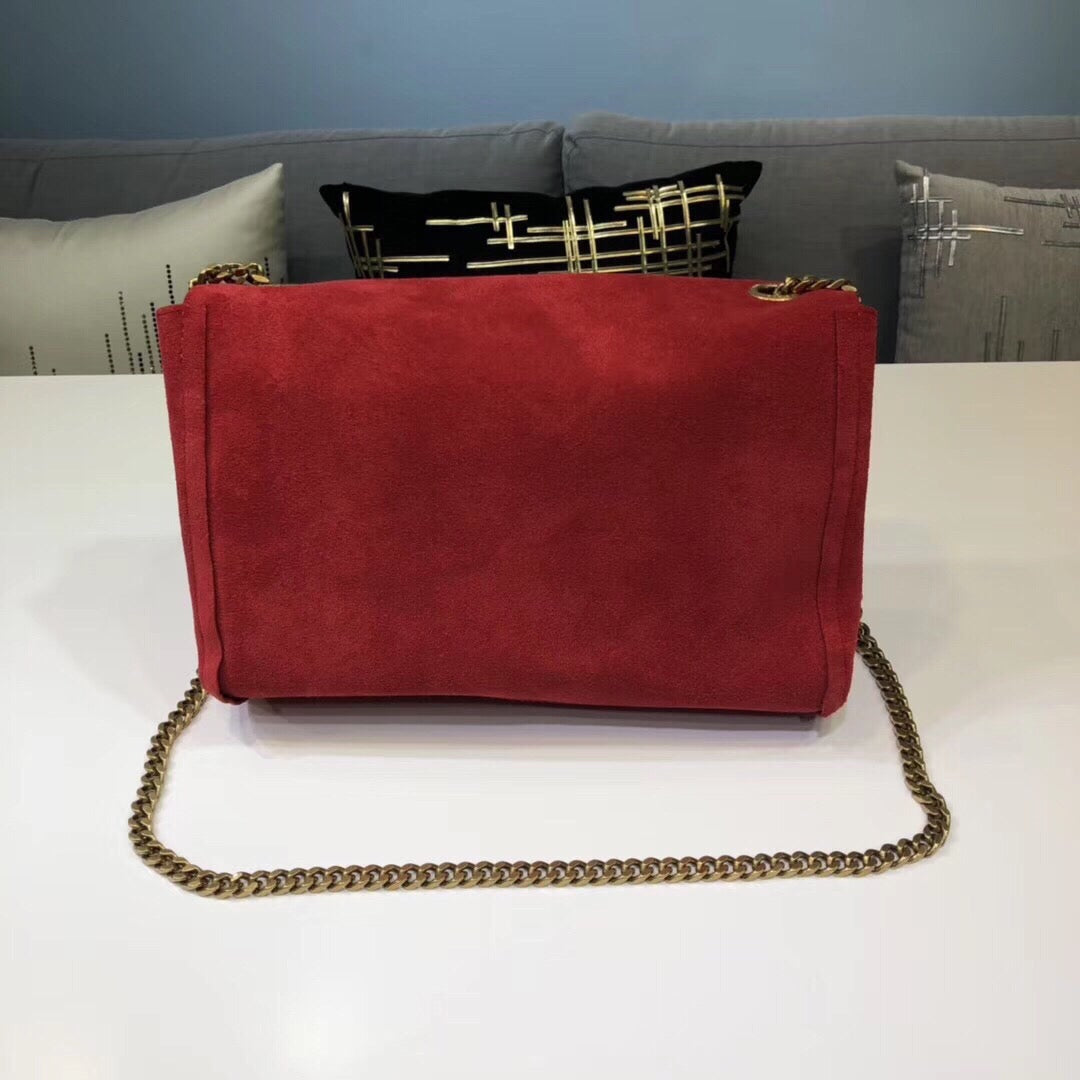 YSSL Kate Medium Reversible Chain Bag Red For Women 28.5in/11cm YSL 