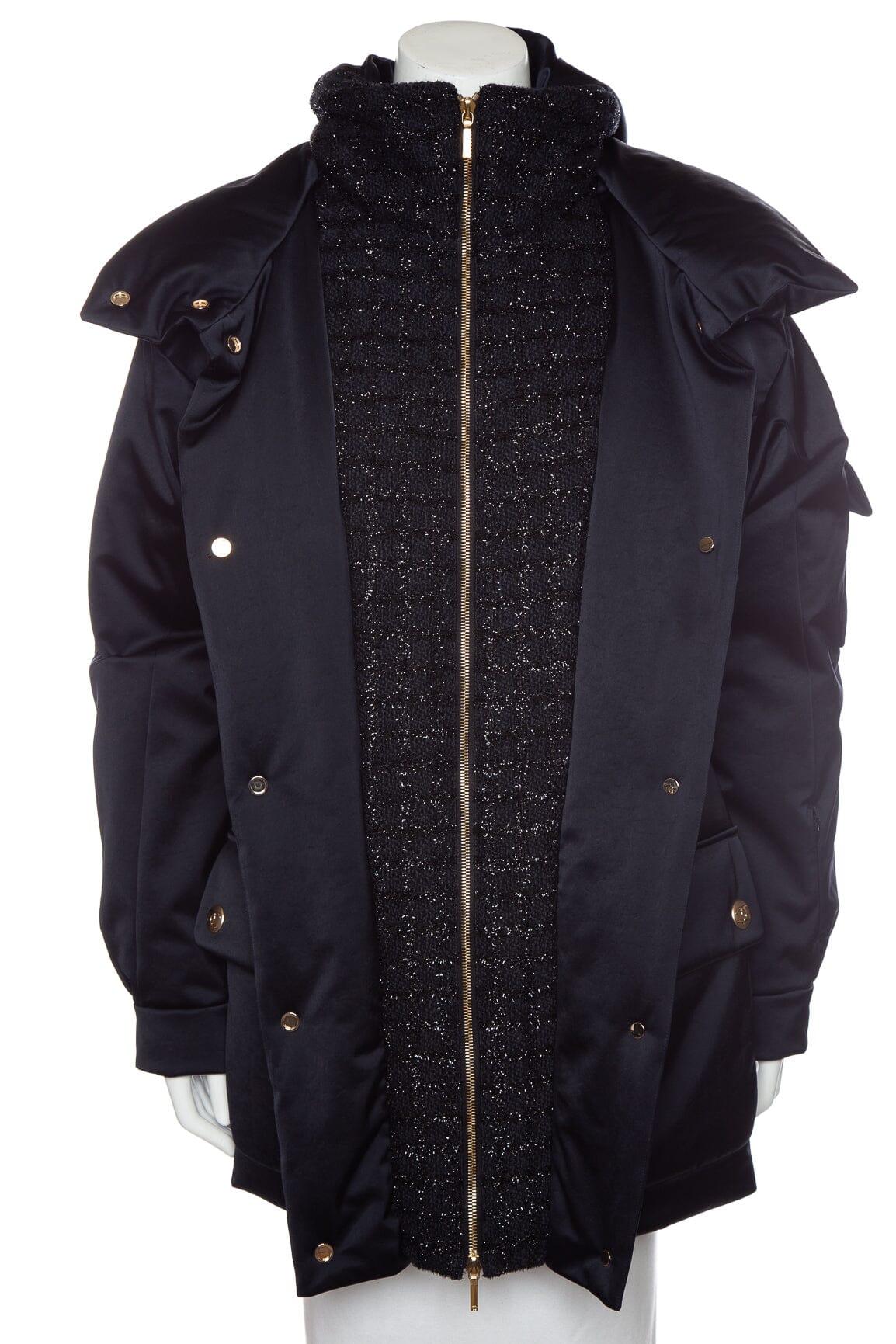 Chanel 22/23' Black Ski Puffer Down Jacket SZ 34