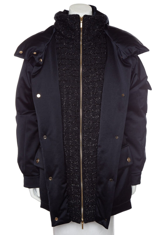 Chanel 22/23' Black Ski Puffer Down Jacket SZ 34