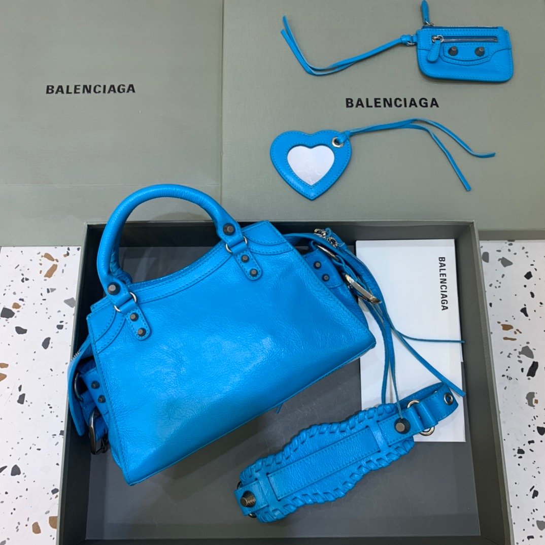Top Quality Neo Cagole XS Handbag In Blue, For Women,  Bags 10.2in/26cm