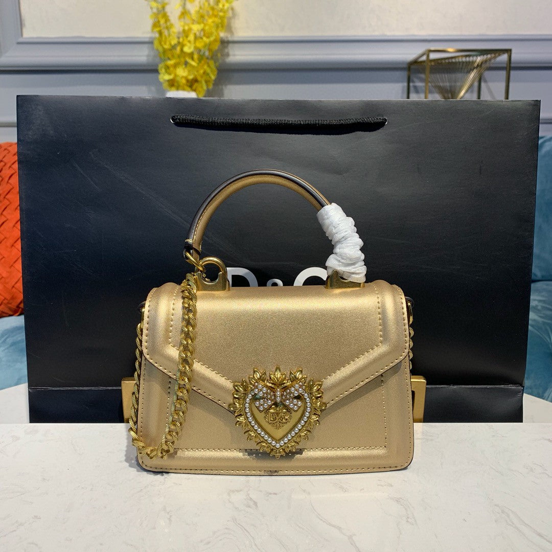 Top Quality Small Devotion Bag In Mordore NappaÂ Gold For Women 7.5in/19cm Top Quality Top Quality6711A101687503