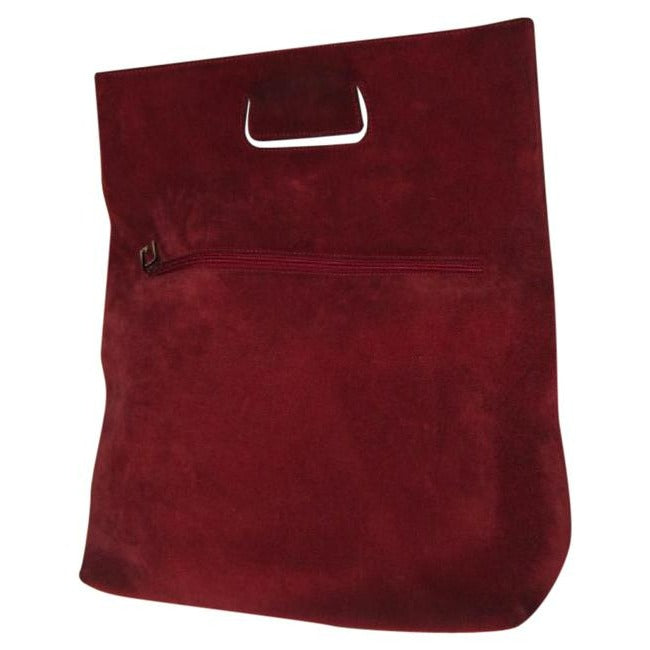 Gucci   Red Suede And Leather Tote